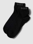 BOSS Sneakersocken mit Label-Details im 2er-Pack in Black, Größe 43/46