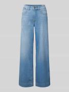 MAC Flared Cut Jeans im 5-Pocket-Design Modell 'RICH PALAZZO' in Hellb...