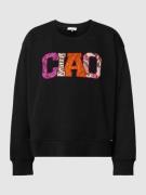 Cinque Sweatshirt mit Motiv-Stitching Modell 'Ciciao' in Black, Größe ...
