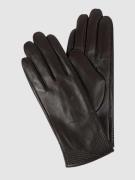 Weikert-Handschuhe Touchscreen-Handschuhe aus Leder in Dunkelbraun, Gr...