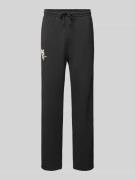 Multiply Apparel Sweatpants mit elastischem Bund in Black, Größe S