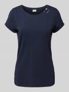 Ragwear T-Shirt in Melange-Optik Modell 'Fllorah' in Marine, Größe XS