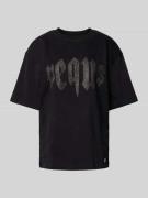 PEQUS T-Shirt mit Ziersteinbesatz Modell 'Rhinestone' in Black, Größe ...
