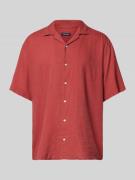 MCNEAL Tailored Fit Freizeithemd mit Reverskragen in Rostrot, Größe S