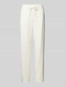 Rich & Royal Regular Fit Stoffhose mit elastischem Bund in Offwhite, G...