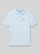 Lacoste Poloshirt mit Label-Stitching in Bleu, Größe 152