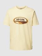 Rip Curl T-Shirt mit Label-Print Modell 'MUMMA' in Hellgelb, Größe S