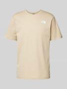 The North Face T-Shirt mit Label-Print Modell 'REDBOX' in Beige, Größe...