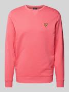 Lyle & Scott Sweatshirt mit Logo-Stitching in Pink, Größe S