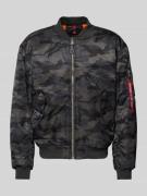 Alpha Industries Bomberjacke mit Camouflage-Muster in Dunkelgruen, Grö...