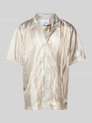 CARLO COLUCCI Freizeithemd mit Allover-Muster in Beige, Größe XL
