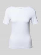 Vero Moda T-Shirt mit U-Boot-Ausschnitt Modell 'PANDA' in Weiss, Größe...
