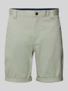 Tommy Jeans Shorts in unifarbenem Design Modell 'SCANTON' in Oliv, Grö...