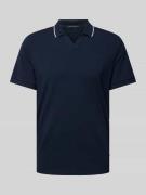 Roy Robson Regular Fit Poloshirt mit Kontraststreifen in Marine, Größe...