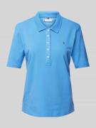 Tommy Hilfiger Poloshirt mit kurzer Knopfleiste in Bleu, Größe S