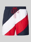 Tommy Hilfiger Badehose im Colour-Blocking-Design in Dunkelblau, Größe...