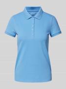 Montego Regular Fit Poloshirt in unifarbenem Design in Blau, Größe XS