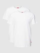 Levi's® T-Shirt mit Label-Detail im 2er-Pack in Weiss, Größe S