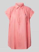 Polo Ralph Lauren Leinenbluse mit Kappärmeln in Pink, Größe XS