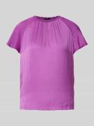 Zero Blusenshirt in unifarbenem Design in Violett, Größe 34