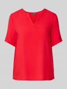 Montego Blusenshirt aus Viskose in unifarbenem Design in Rot, Größe 36