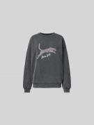 Anine Bing Oversized Sweatshirt  mit Label-Detail in Black, Größe XS