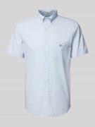 Gant Freizeithemd mit Label-Stitching in Hellblau, Größe S
