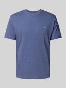 Gant Regular Fit T-Shirt in Melange-Optik in Jeansblau Melange, Größe ...