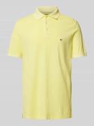 Tommy Hilfiger Regular Fit Poloshirt mit Polokragen in Gelb, Größe S
