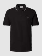 CK Calvin Klein Poloshirt mit Label-Detail in Black, Größe M