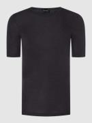 Hanro T-Shirt aus Merinowoll-Seide-Mix in Anthrazit, Größe S