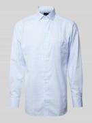 OLYMP Modern Fit Business-Hemd mit Gitterkaro Modell 'Global' in Bleu,...