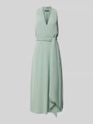 Lauren Ralph Lauren Abendkleid mit Bindegürtel Modell 'VARSHA' in Lind...