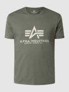 Alpha Industries T-Shirt mit Logo-Print in Gruen, Größe S