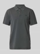 Tom Tailor Regular Fit Poloshirt im Used-Look in Hellgrau, Größe S
