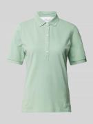 Brax Poloshirt in unifarbenem Design Modell 'CLEO' in Mint, Größe 36