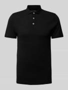 Bruun & Stengade Poloshirt mit kurzer Knopfleiste Modell 'MONIR' in Bl...