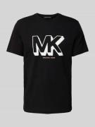 Michael Kors T-Shirt mit Label-Print Modell 'SKETCH MK' in Black, Größ...