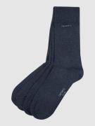 camano Socken im unifarbenen Design im 4er-Pack in Jeansblau, Größe 39...