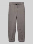 s.Oliver RED LABEL Sweatpants mit elastischem Bund in Stein, Größe 92