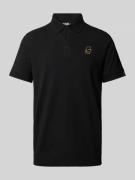 Karl Lagerfeld Poloshirt mit Logo-Print in Black, Größe S