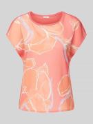 OPUS T-Shirt aus Viskose mit Allover-Muster Modell 'Stini' in Koralle,...