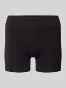 Only Shorts im unifarbenen Design Modell 'VICKY' in Black, Größe L/XL