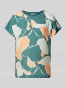 Tom Tailor Blusenshirt mit Allover-Print in Bottle, Größe S
