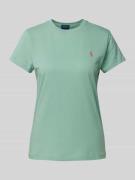 Polo Ralph Lauren T-Shirt mit Logo-Stitching in Gruen, Größe XS