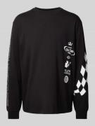 HUGO Sweatshirt mit Motiv-Print Modell 'Dasino' in Black, Größe L