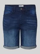 Blend Regular Fit Jeansshorts im 5-Pocket-Design in Marine, Größe M