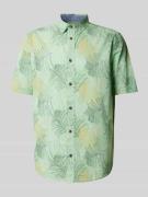 Tom Tailor Freizeithemd mit floralem Muster in Gruen, Größe S