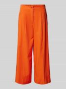 Luisa Cerano Culotte mit Bügelfalten in unifarbenem Design in Orange, ...