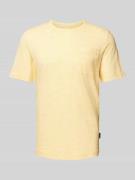 Tom Tailor T-Shirt mit Brusttasche in Gelb, Größe S